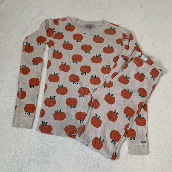 5/$25 Hanna Andersson apple pumpkin organic cotton long sleeve pants pajamas pjs - Picture 1 of 12